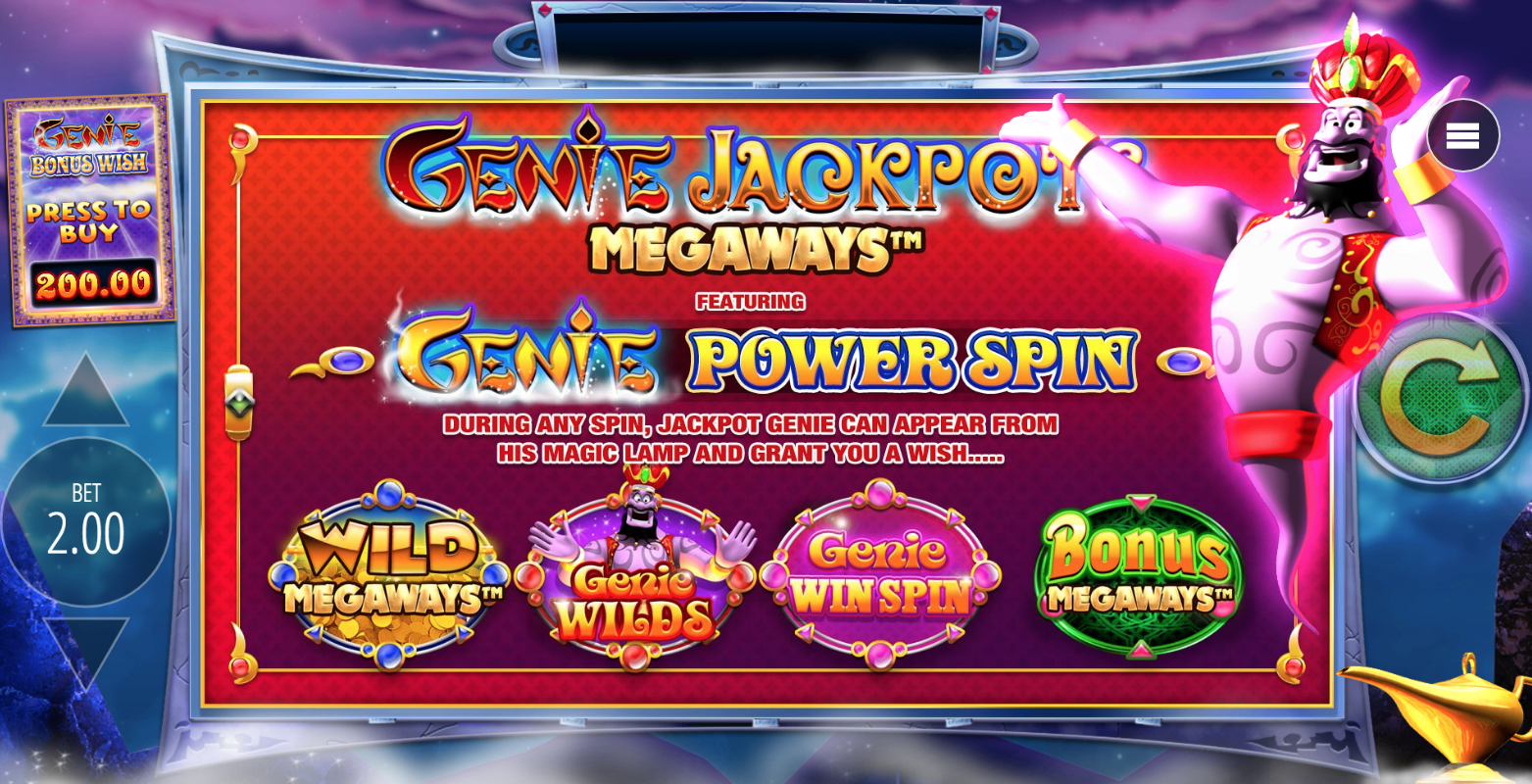 genie jackpots modifiers