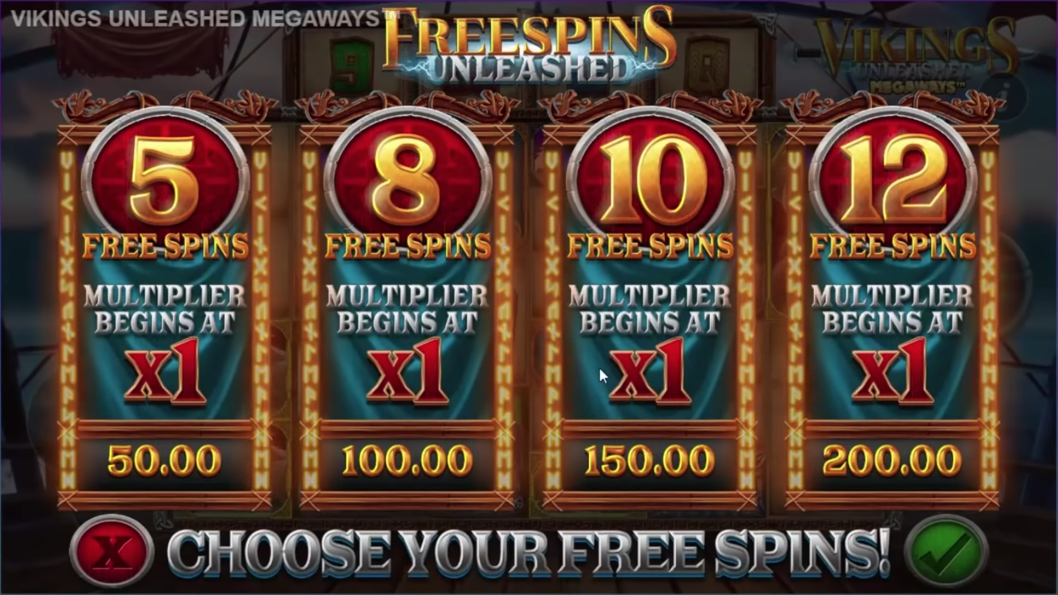 vikings unleashed megaways free spins